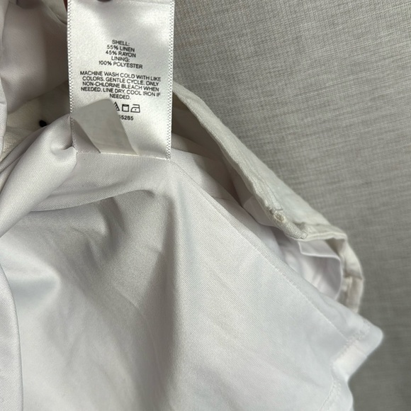 EXPRESS WHITE BUTTON MINI DRESS (S) - Picture 7 of 8